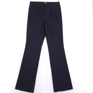 Crosby Womens Dress Pants Size 6 Black Diamond Print Straight Leg Office Core